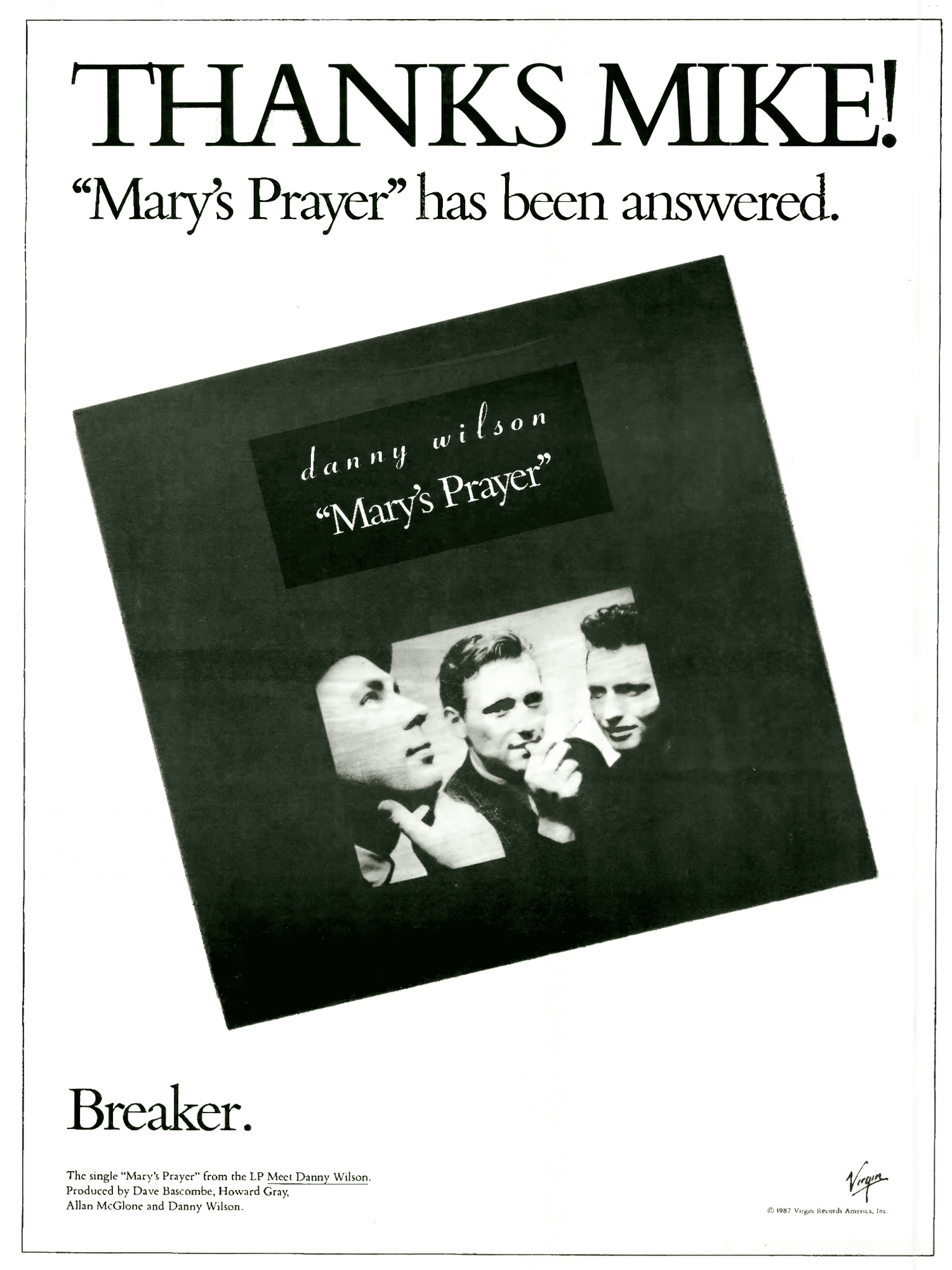 Mary's Prayer Promo Advert