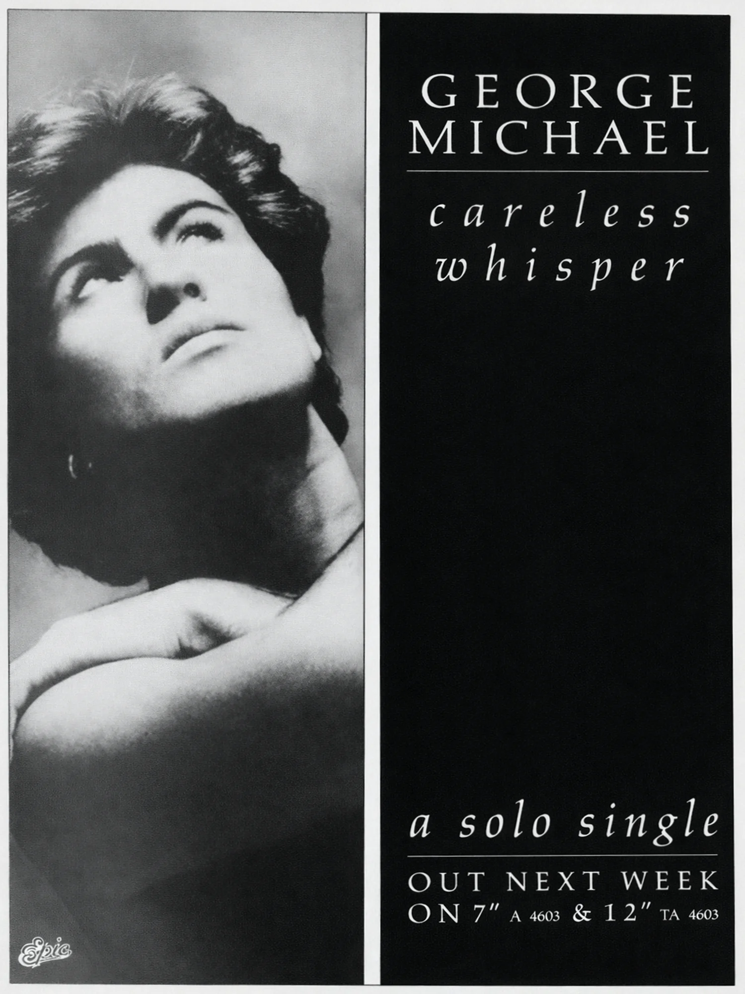 George Michael - Careless Whisper - Promo Advert