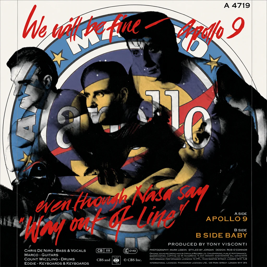 Adam Ant - Apollo 9 - UK 7'' Cover - Back