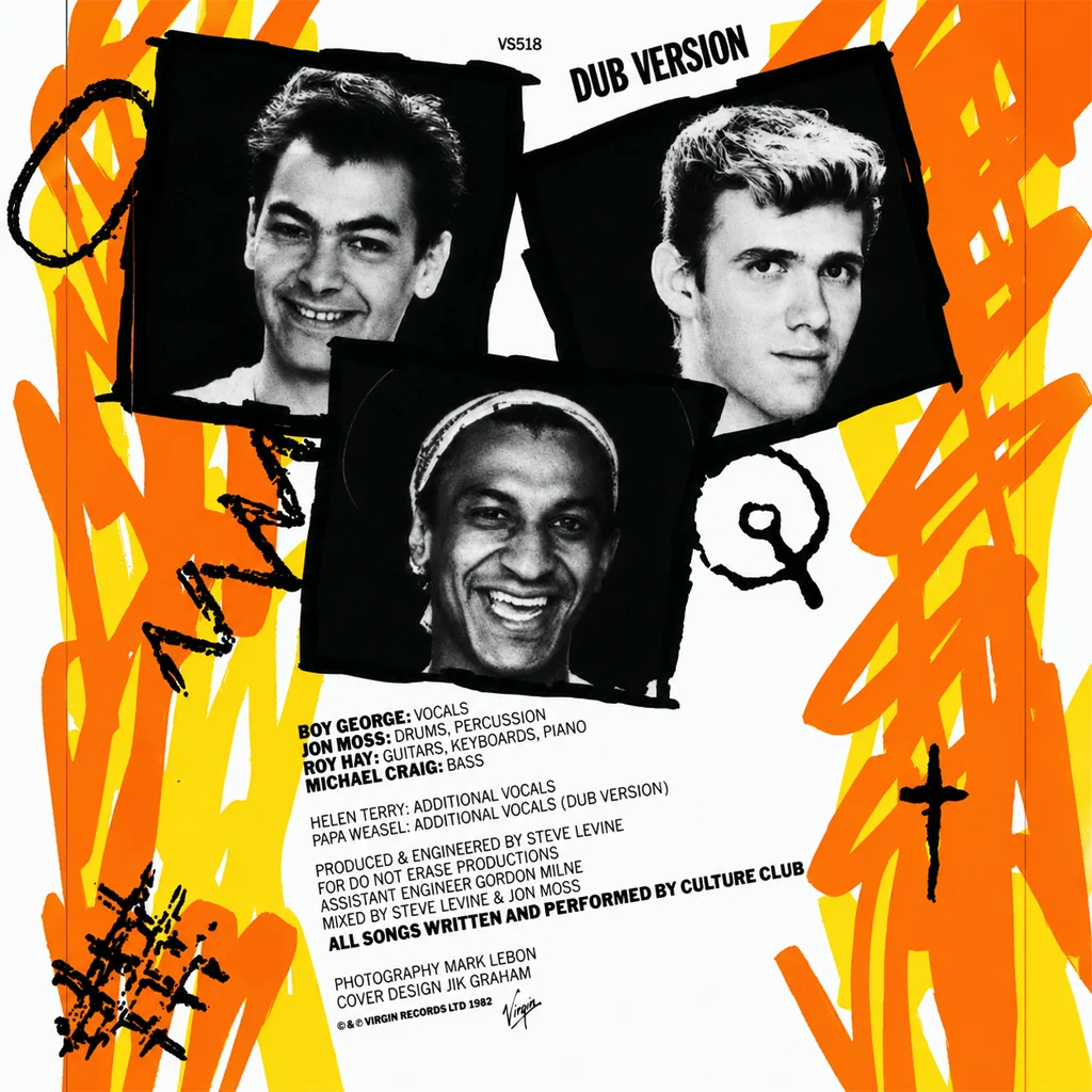 Culture Club - Do You Really Want To Hurt Me? - UK 7'' Cover - Back