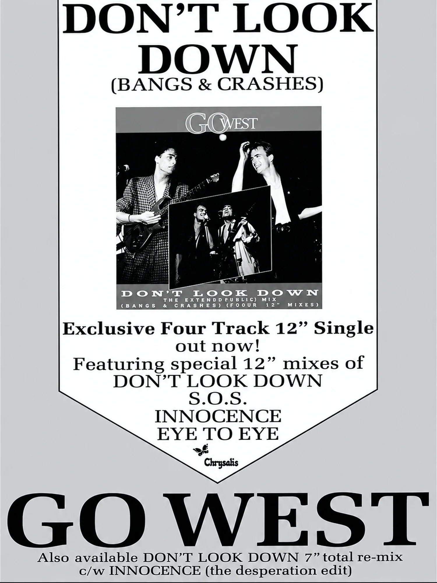 Go West - Don't Look Down - Promo Advert