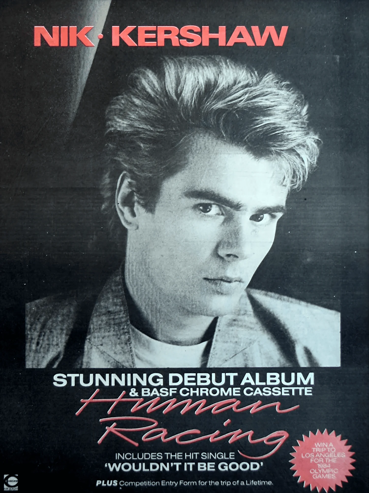 Nik Kershaw - Wouldn't It Be Good - Promo Advert