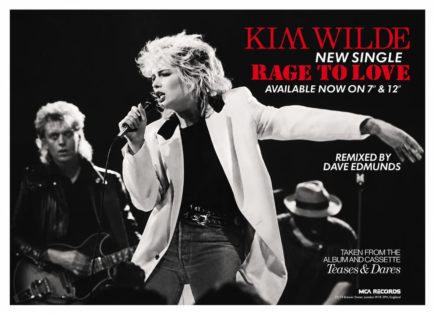 Kim Wilde - Rage To Love - Promo Advert
