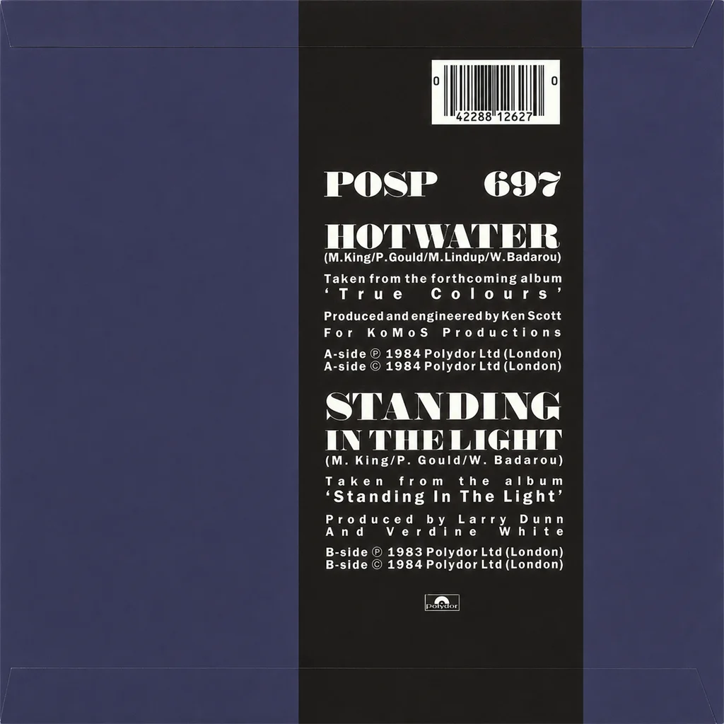 Level 42 - Hot Water - UK 7'' Cover - Back