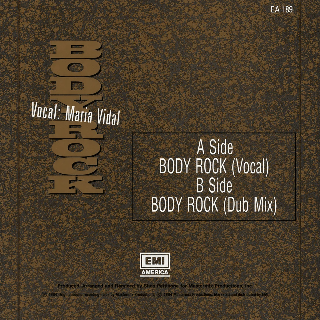 Maria Vidal - Body Rock - UK 7'' Cover - Back