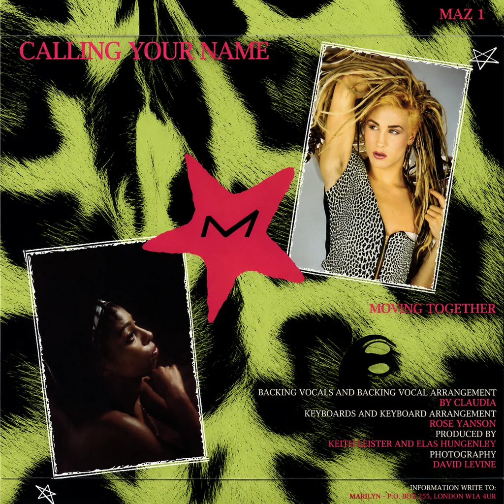 Marilyn - Calling Your Name - UK 7'' Cover - Back