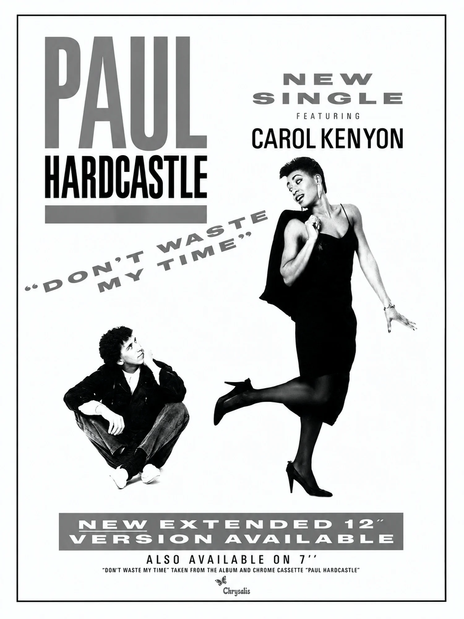 Paul Hardcastle - Don't Waste My Time - Promo Advert