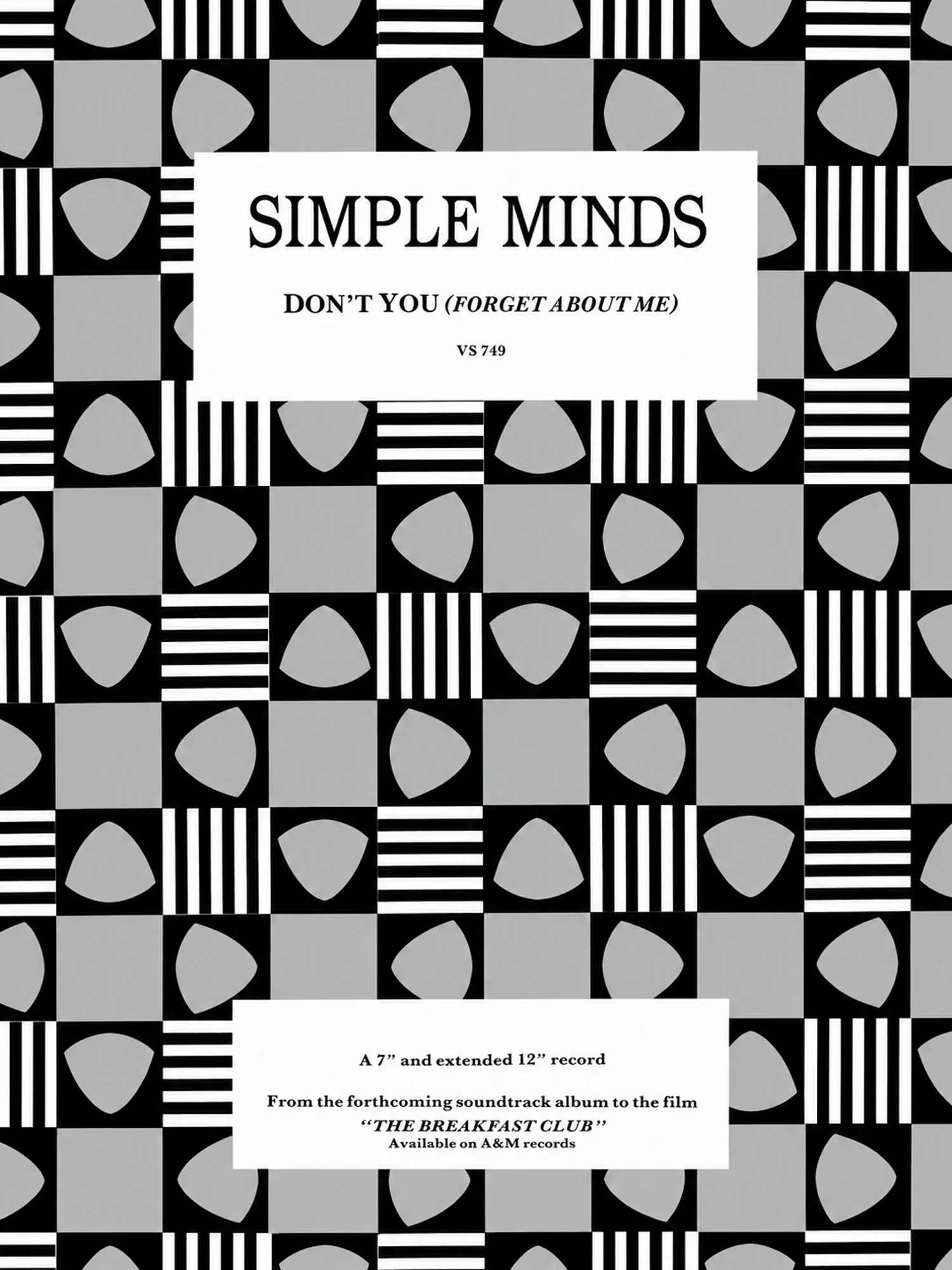 Simple Minds - Don't You (Forget About Me) - Promo Advert
