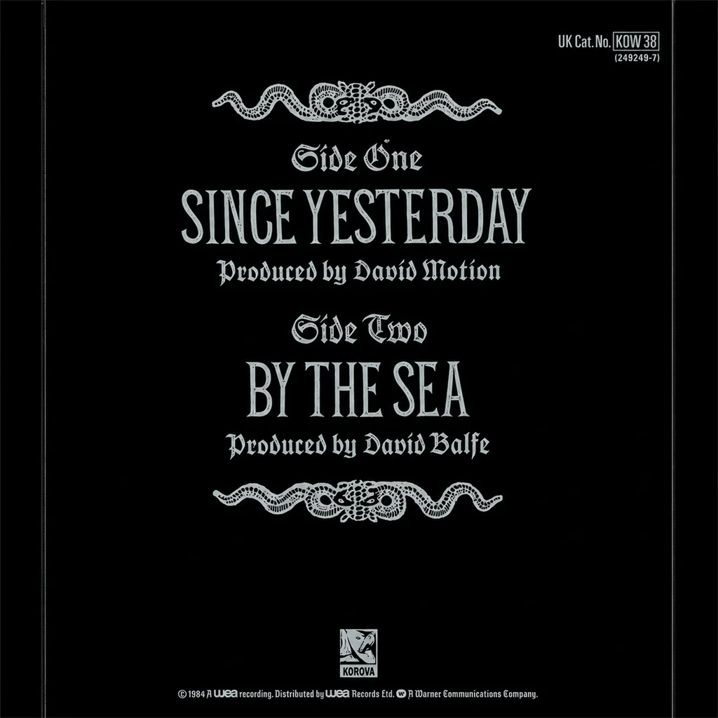 Strawberry Switchblade - Since Yesterday - UK 7'' Cover - Back