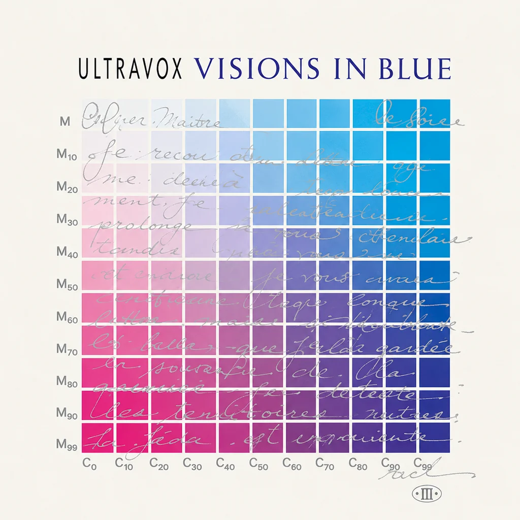 Ultravox - Visions In Blue - UK 7'' Cover - Front