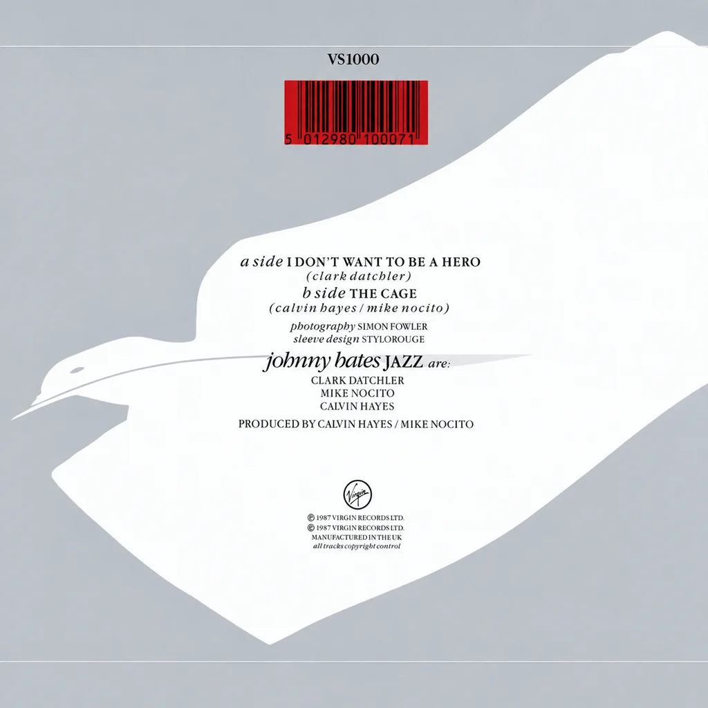 Johnny Hates Jazz - I Don't Want To Be A Hero - UK 7'' Cover - Back