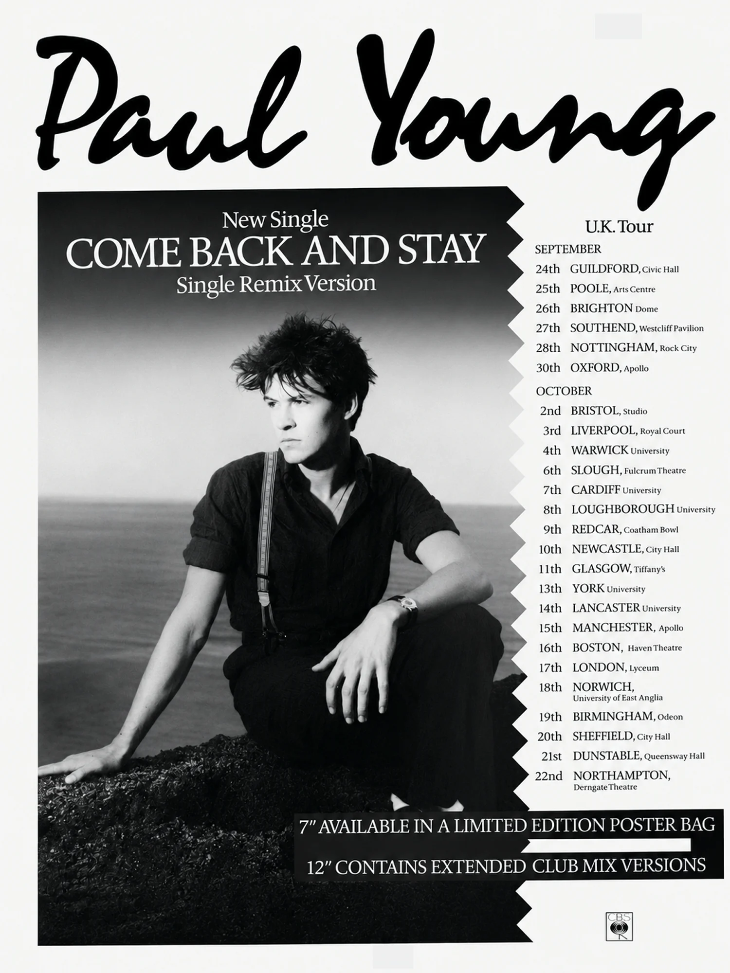 Paul Young - Come Back And Stay (Remix) - Promo Advert