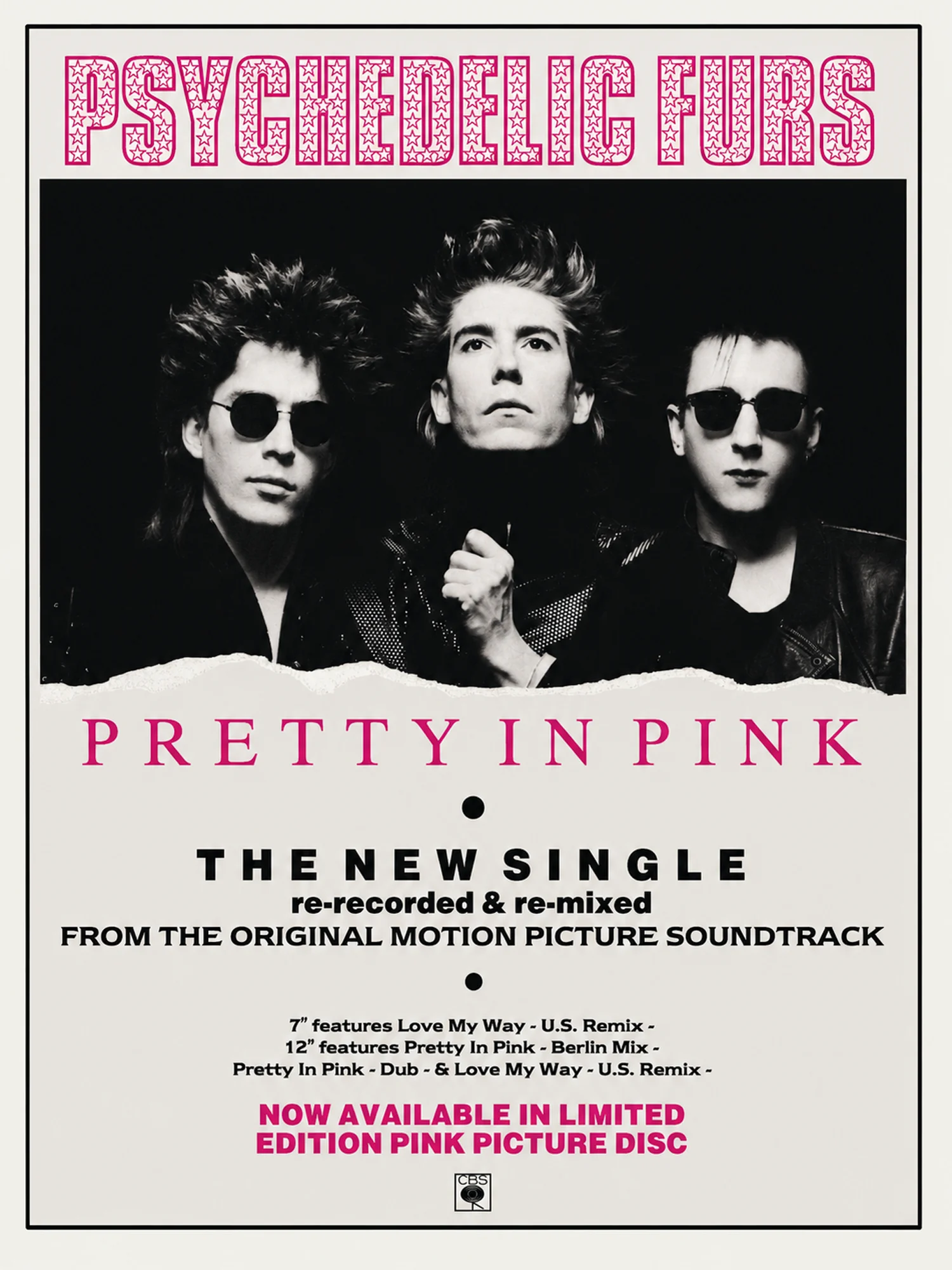 The Psychedelic Furs - Pretty In Pink - Promo Advert