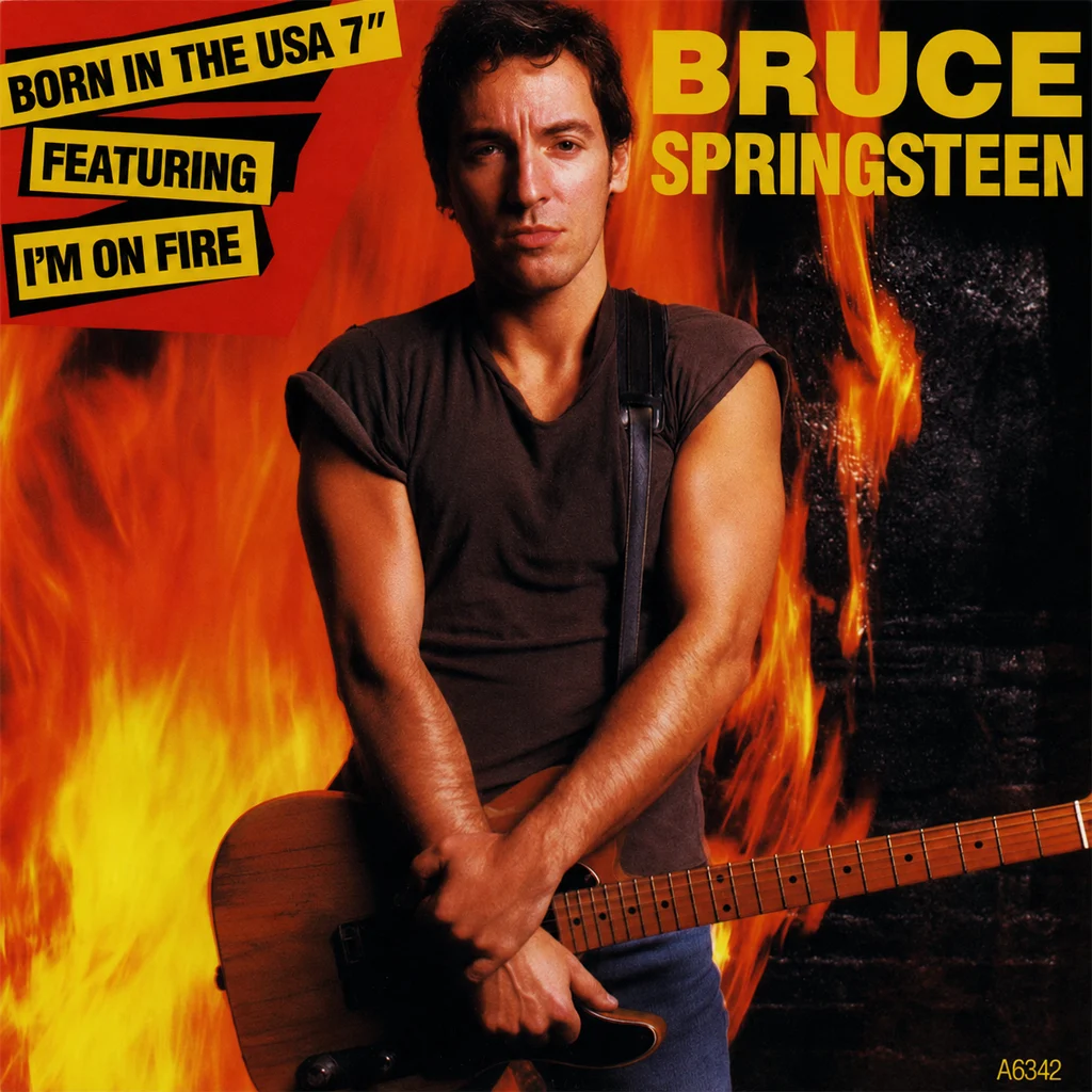 Bruce Springsteen - Born In The USA - UK 7'' Cover - Front