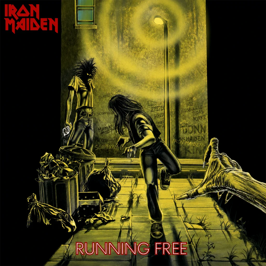 Iron Maiden – Running Free Iron Maiden - Running Free - UK 7'' Cover