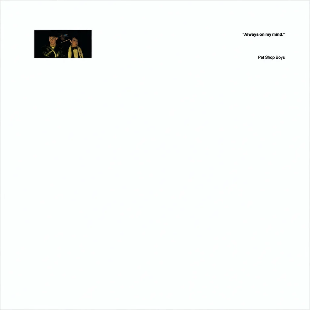 Pet Shop Boys - Always On My Mind - UK 7'' Cover - Front