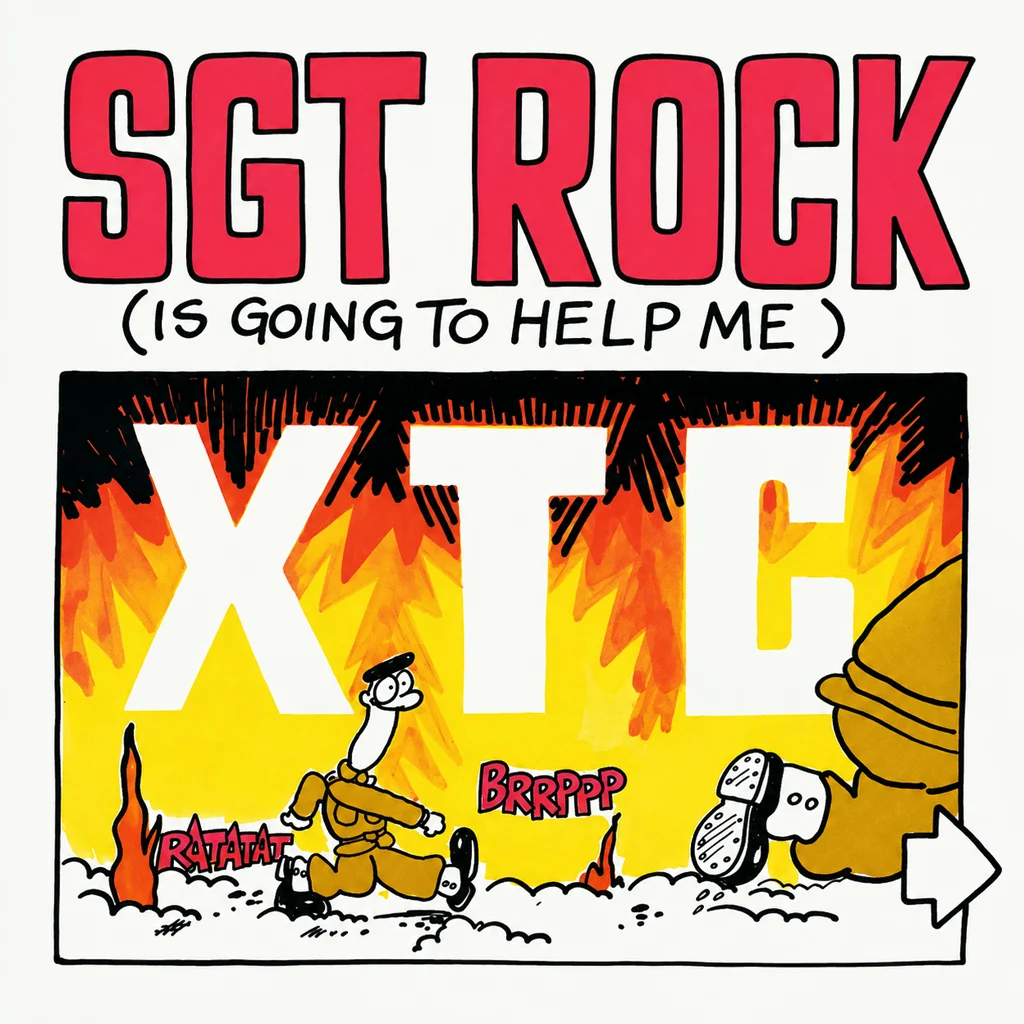 XTC - Sgt. Rock (Is Going To Help Me) - UK 7'' Cover - Front