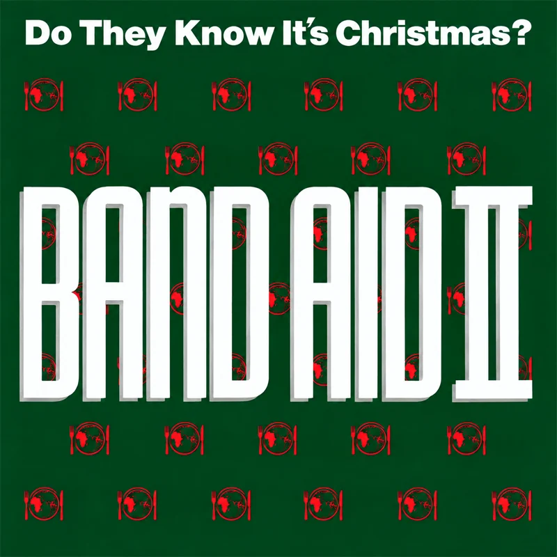 Band Aid II - Do They Know It's Christmas? - UK 7'' Cover - Front