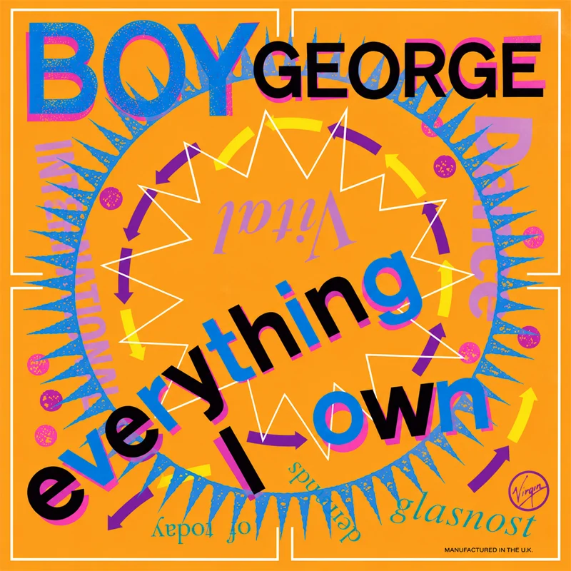 Boy George - Everything I Own - UK 7'' Cover - Front