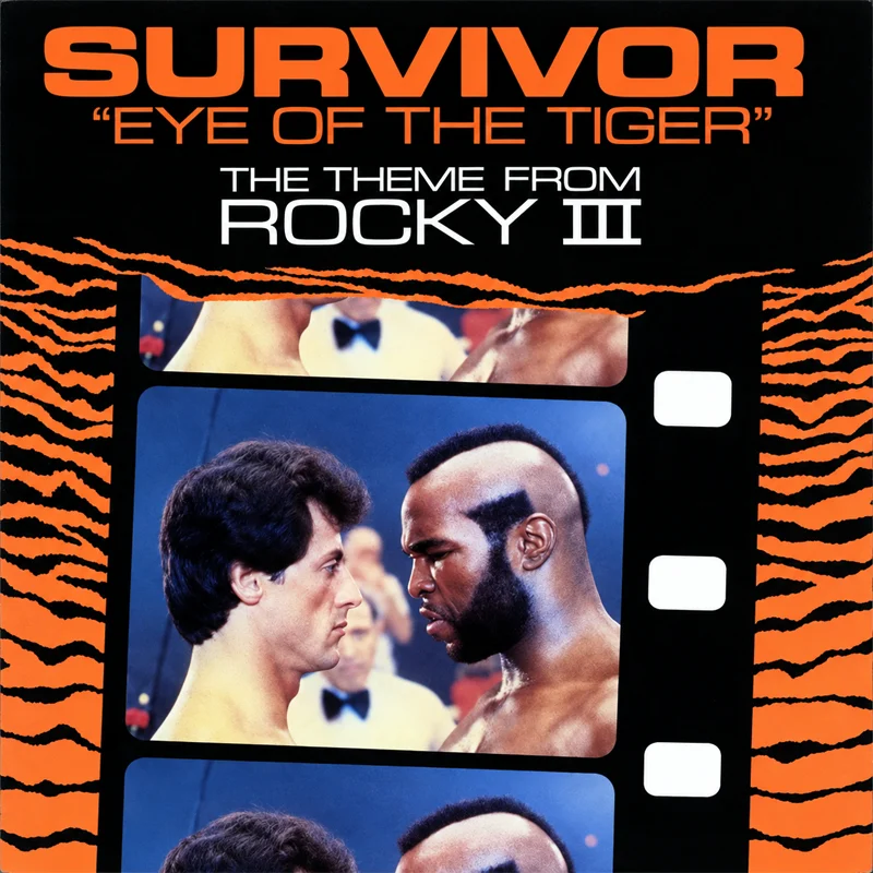 Survivor - Eye Of The Tiger - UK 7'' Cover - Front