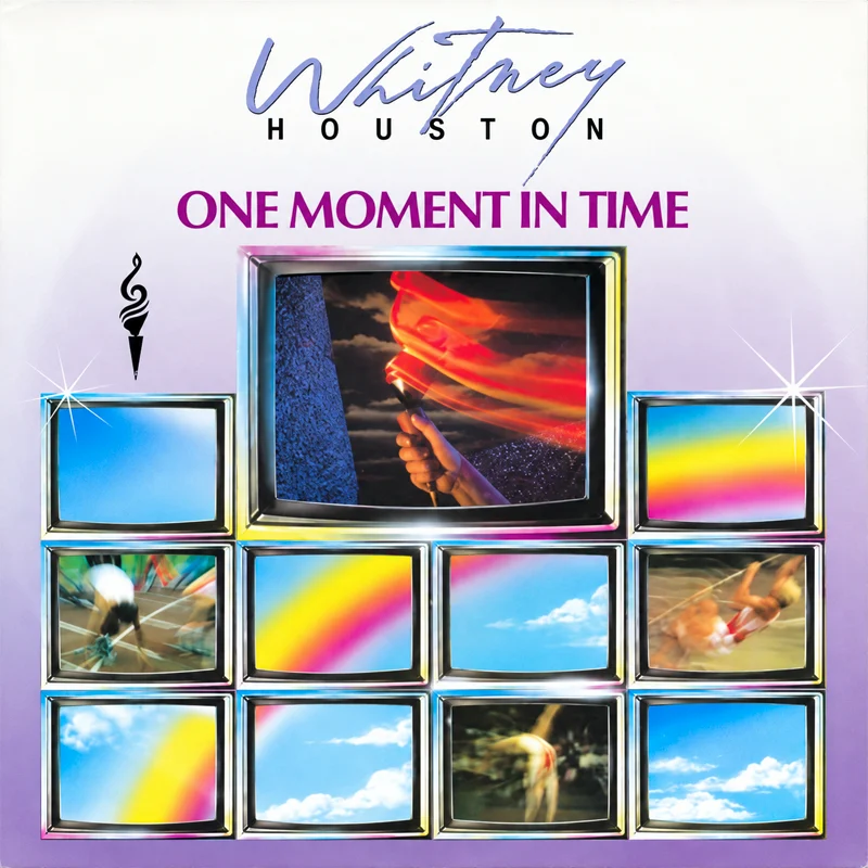Whitney Houston - One Moment In Time - UK 7'' Cover - Front